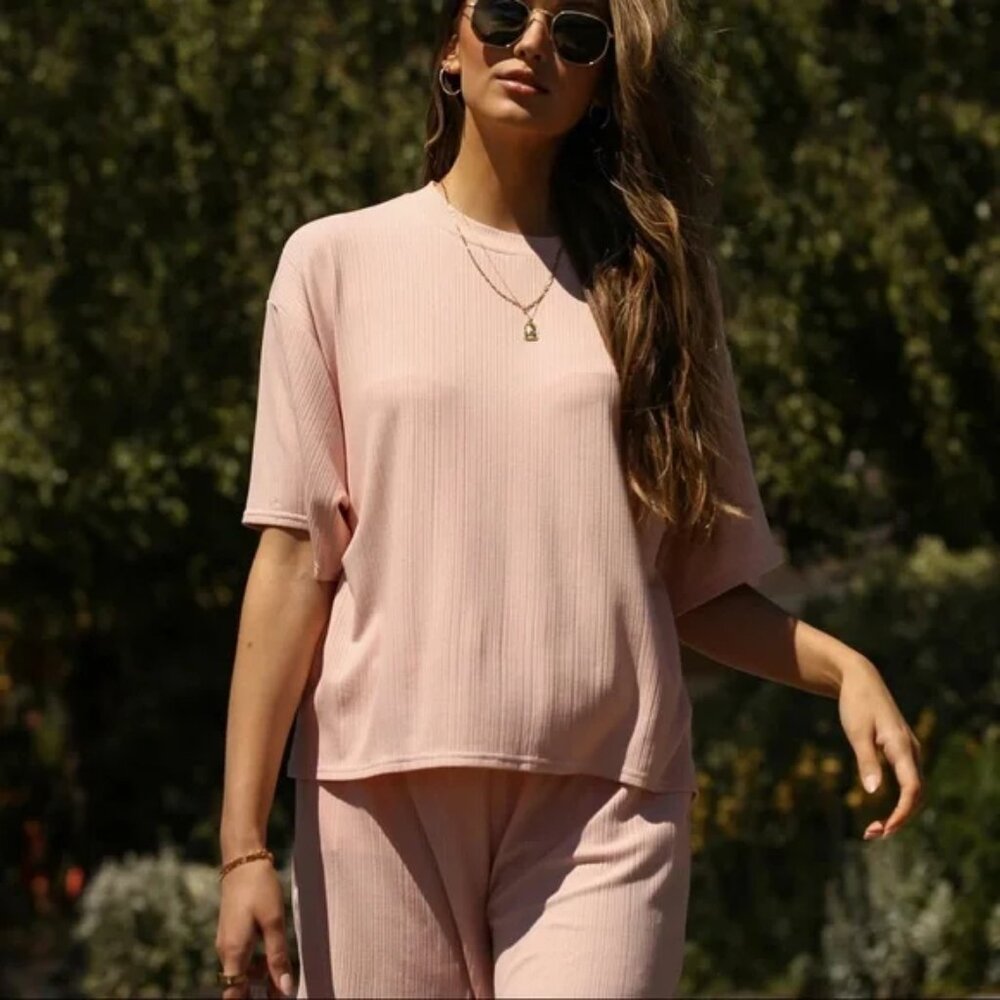 Brunette The Label x Koy Resort RIBBED BOXY TEE